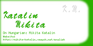 katalin mikita business card